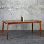 Set Kursi Makan Minimalis Kayu Jati Kombinasi Rotan 6 Kursi IRK-SKMKN 01 - Image 2