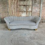 Sofa Minimalis Modern 3 Seater Abu Muda Premium IRK-SOF 02