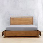 Tempat Tidur Laci Minimalis Kayu Jati