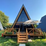 Jual Rumah Segitiga Glamping Minimalis Modern