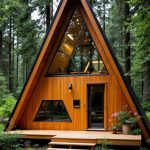 Rumah Segitiga Kayu Jati Konsep Scandinavian Favorit