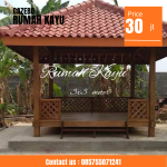 Jual Gazebo Kayu Jati Modern Berkualitas