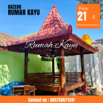 Jual Gazebo Kayu Jati Desain Tradisional