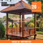 Jual Gazebo Kayu Jati Estetik