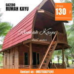 Jual Rumah Lumbung Kayu Jati 2 Lantai Premium
