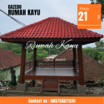 Jual Gazebo Kayu Jati Tua Desain Estetik