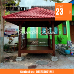 Jual Gazebo Kayu Jati Tua Elegant