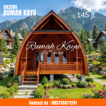 Jual Rumah Lumbung Kayu Jati Modern