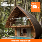 Rumah Lumbung Kayu Jati Modern