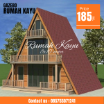 Jual Rumah Segitiga Kayu Jati Mezzanine Berkualitas