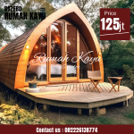 Jual Rumah Lumbung Kayu Jati Estetik Desain Berkelas