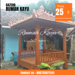 Jual Gazebo Kayu Jati Ukir Premium