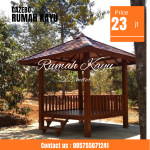 Jual Gazebo Kayu Jati Minimalis