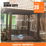 Jual Gazebo Kayu Jati Modern Berkualitas