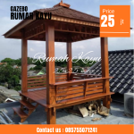 Jual Gazebo Kayu Jati Pilihan Berkualitas