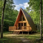 Rumah Segitiga Kayu Jati Impian Konsep Natural