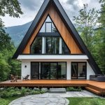 Rumah Segitiga Kayu Jati Desain Berkualitas Banyak Diminati