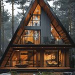 Rumah Segitiga Kayu Jati Modern Cocok Untuk Segala Lokasi
