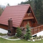 Rumah Segitiga Kayu Jati Desain Modern Untuk Villa