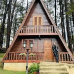 Rumah Segitiga Kayu Jati Desain Modern