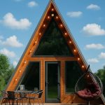 Rumah Segitiga Kayu Jati Premium Desain Eksklusif