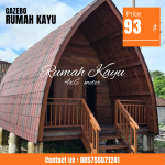 Jual Rumah Kayu Jati Model Lumbung Minimalis