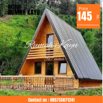 Jual Rumah Segitiga Kayu Jati 2 Lantai Berkualitas Terbaik