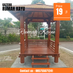 Jual Gazebo Kayu Jati Modern Elegant