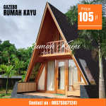 Jual Rumah Segitiga Kayu Jati Cocok Airbnb & Villa