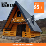 Jual Rumah Segitiga Kayu Jati Minimalis Desain Anti Mainstream