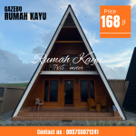 Jual Rumah Segitiga Kayu Jati Unik & Elegan Hunian Modern