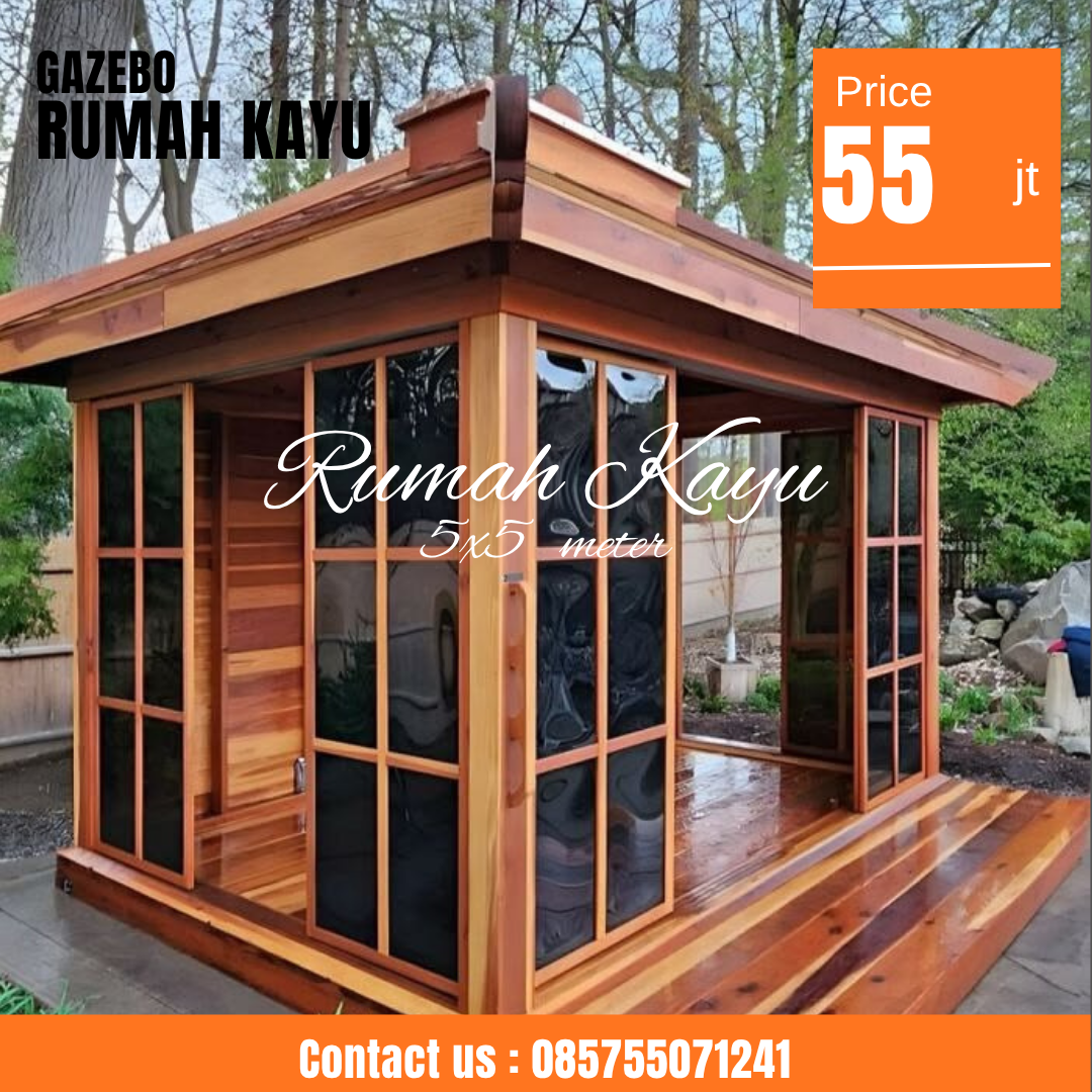 Abu Abu Inspirasi Desain Moderen Furniture Instagram Post - 2026-07-08T195005.229 Jual Gazebo Minimalis Premium Kayu Jati Dinding Kaca - Image 1