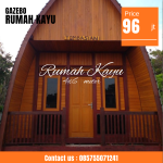 Jual Rumah Lumbung Kayu Jati Tua Desain Unik Elegan