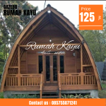 Jual Rumah Lumbung Kayu Jati Minimalis Elegan