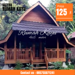 Rumah Kayu Lumbung Minimalis Desain Unik Elegan