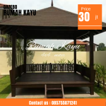 Gazebo Kayu Jati Premium Finishing Halus Langsung Dari Jepara