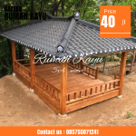 Gazebo Kayu Jati berkualitas dengan Desain Eksklusif Dan Kokoh