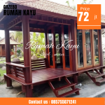 Jual Gazebo Kayu Jati Buat Mushola Desain Klasik Modern