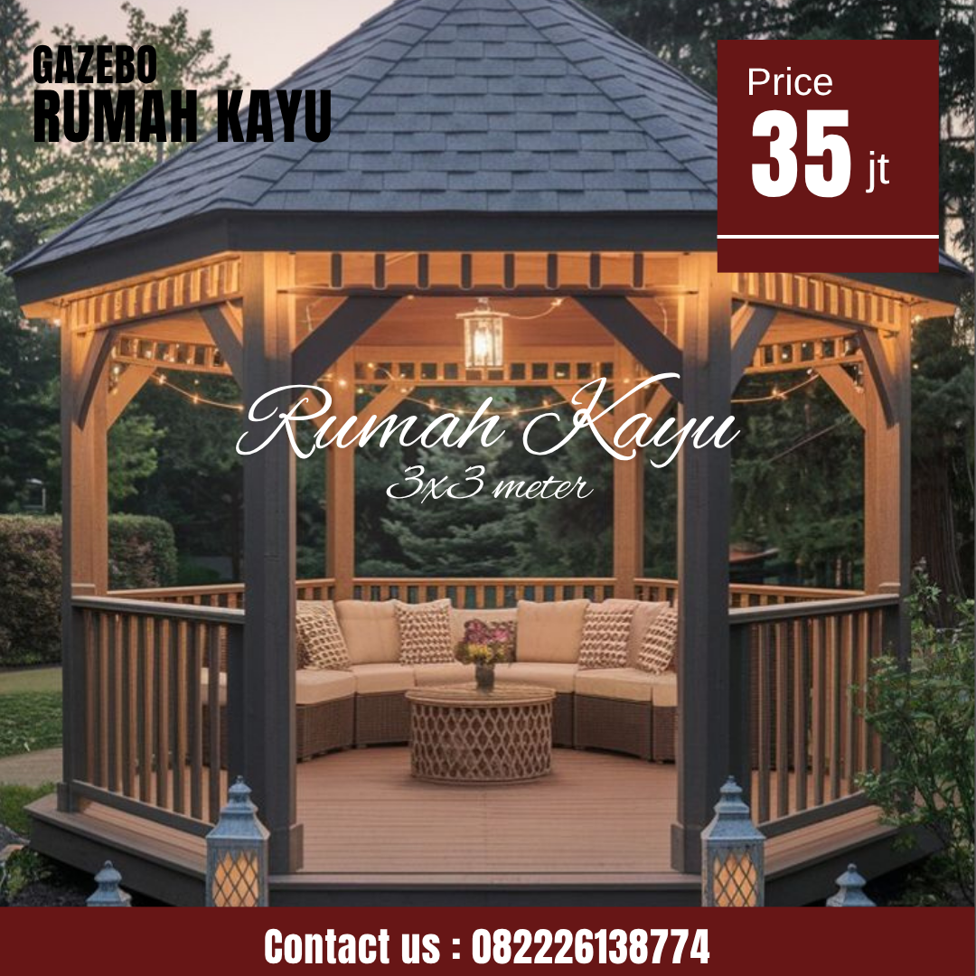 Abu Abu Inspirasi Desain Moderen Furniture Instagram Post (62) Jual Gazebo Kayu Jati Model Segidelapan - Image 1