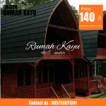 Jual Rumah Kayu Lumbung Bungalow Kayu Jati Cocok Untuk Villa