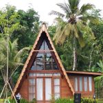 Rumah Kayu Segitiga A-Frame Kayu Jati