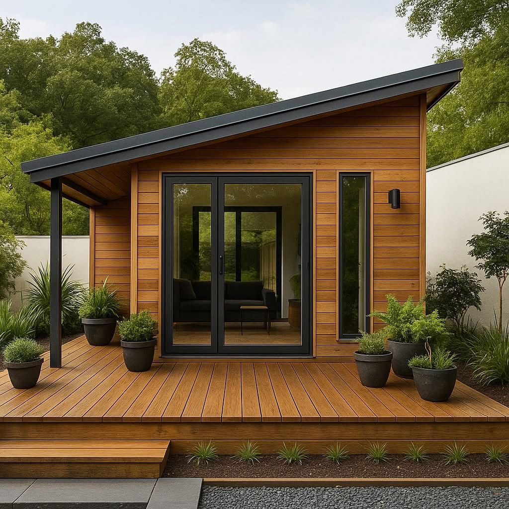 rumah cabin Jual Rumah Kayu Cabin Minimalis Harga Terjangkau - Image 1