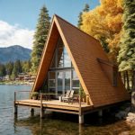 Jual Rumah Segitiga Kayu Jati Minimalis