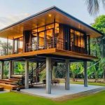Rumah Kayu Panggung Modern Minimalis Cocok untuk Villa & Resort
