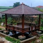 Gazebo Kayu Minimalis Custom Sesuai Ukuran