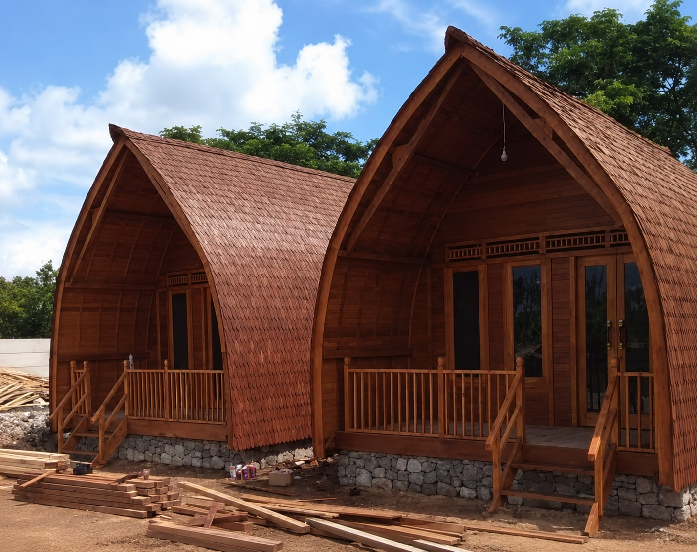 rumah lumbung Jual Rumah Lumbung Kayu Jati | Model Unik & Berkualitas - Image 1