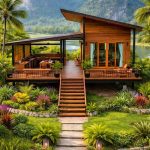Rumah Panggung Kayu Jati Minimalis Modern